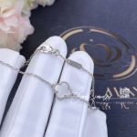 Van Cleef & Arpels Sweet Alhambra Bracelet White Gold, Mother Of Pearl Vcarf68800 (1)