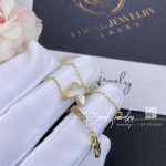 Van Cleef & Arpels Sweet Alhambra Butterfly Bracelet Yellow Gold, Mother Of Pearl Carf69000 (5)