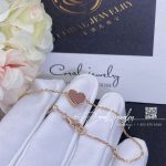 Van Cleef & Arpels Sweet Alhambra Heart Bracelet Rose Gold, Carnelian Vcarn59l00 (2)