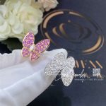 Van Cleef & Arpels Two Butterfly Between The Finger Ring White Gold, Diamond, Sapphire Vcaro3m500 (4)