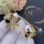 Van Cleef & Arpels Frivole Bracelet, 7 Flowers, Yellow Gold, Diamond Vcarp6l200 (10)