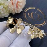 Van Cleef & Arpels Frivole Bracelet, 7 Flowers, Yellow Gold, Diamond Vcarp6l200 (5)