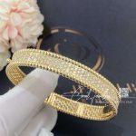 Van Cleef & Arpels Perlée Diamonds Bracelet, 3 Rows, Yellow Gold, Diamond Vcarp5dp00 (5)