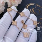 Van Cleef & Arpels Sweet Alhambra Bracelet, 6 Motifs Rose Gold Vcaro8dd00 (1)