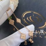 Van Cleef & Arpels Sweet Alhambra Bracelet, 6 Motifs Rose Gold Vcaro8dd00 (2)