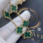 Van Cleef & Arpels Vintage Alhambra Chalcedony Yellow Gold Bracelet (1)