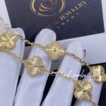 Van Cleef & Arpels Vintage Alhambra Bracelet, 5 Motifs Yellow Gold Vcarp3jk00 (4)