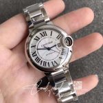 Replica Ballon Bleu De Cartier 28mm W69010z4 Af Factory Stainless Steel White Dial (3)