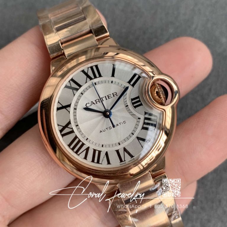 Replica Ballon Bleu De Cartier 28mm Wgbb0007 V6 Factory Gold Bezel (2)