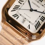 Replica Cartier De Santos 40mm V6 Factory 18k Rose Gold Case White Dial (5)