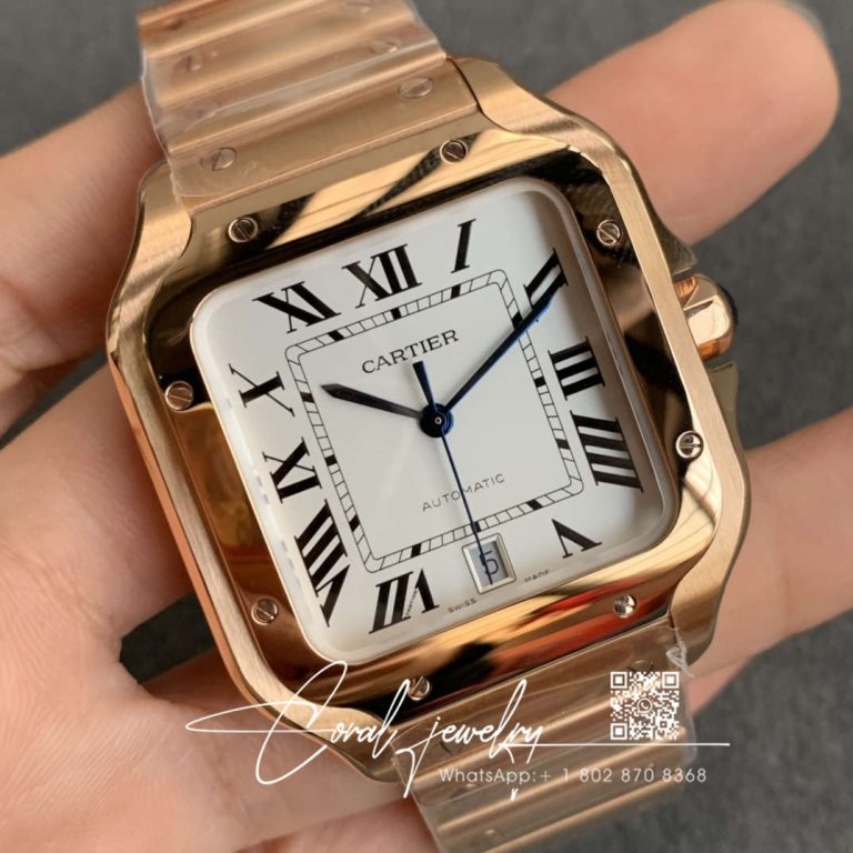 Replica Cartier De Santos Wssa0010 Gf Factory Rose Gold Case (2)