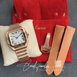 Replica Cartier De Santos Wssa0010 Gf Factory Rose Gold Case (9)