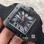 Replica Cartier Santos 100 Xl Wssa0006 V6 Factory Black Dial (2)