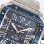 Replica Cartier Santos Gf Factory Blue Bezel (5)