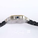 Replica Cartier Santos W2sa0009 Gf Factory V2 Black Rubber Strap (6)