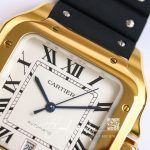 Replica Cartier Santos Wgsa0009 Gf Factory V2 Yellow Case (4)