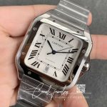 Replica Cartier Santos Wssa0009 Gf Factory Stainless Steel White Dial (3)