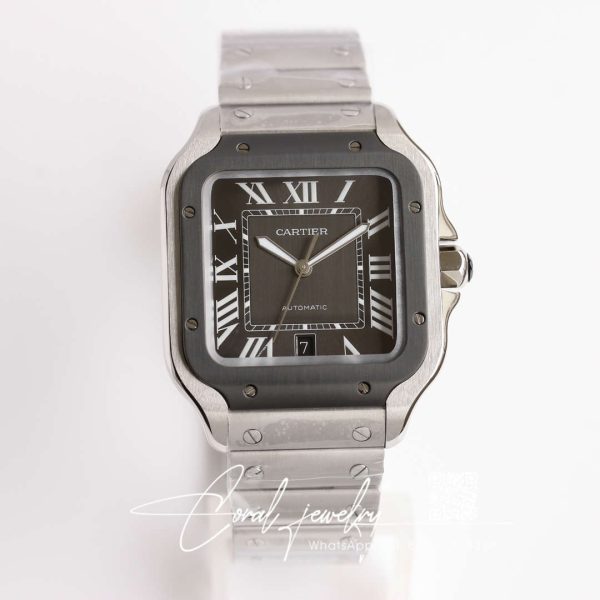 Replica Cartier Santos Wssa0037 Gf Factory V2 Silver Strap (1)