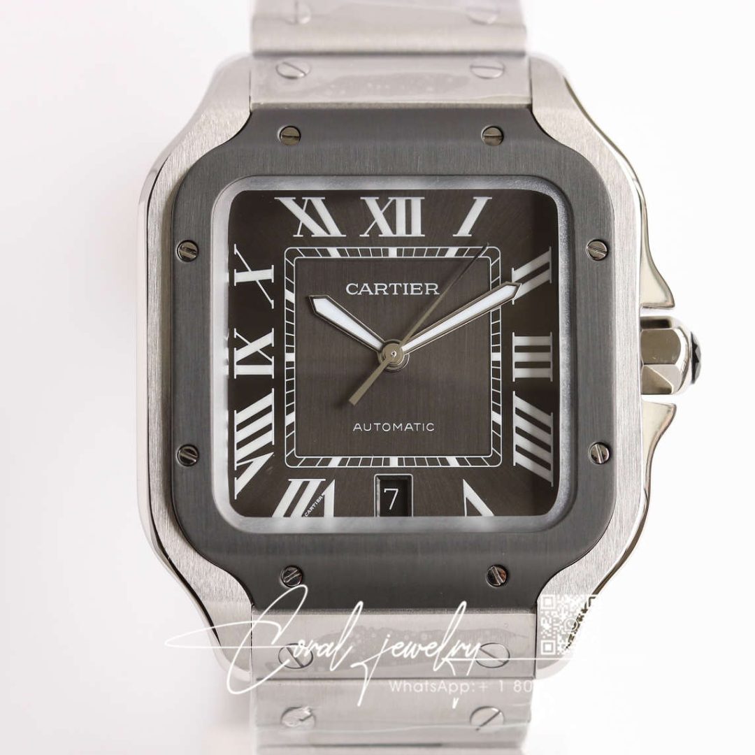 Replica Cartier Santos Wssa0037 Gf Factory V2 Silver Strap (3)