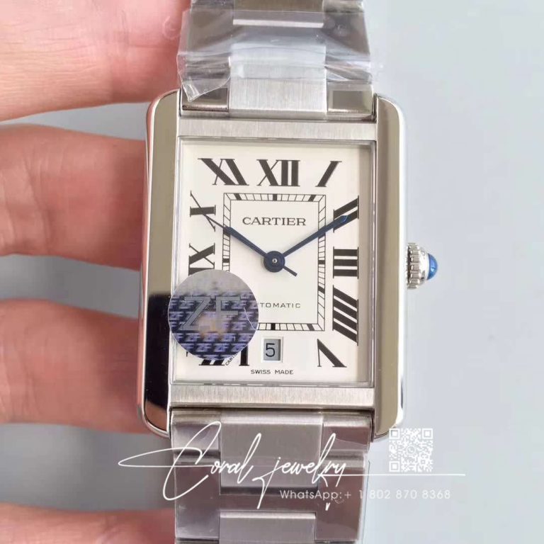 Replica Cartier Tank Solo Xl Automatic W5200028 Zf Factory White Dial (1)