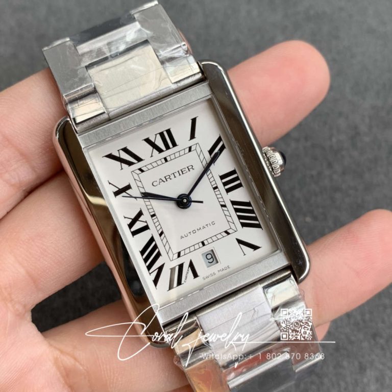 Replica Cartier Tank W5200028 Af Factory Silver Stainless Steel (2)