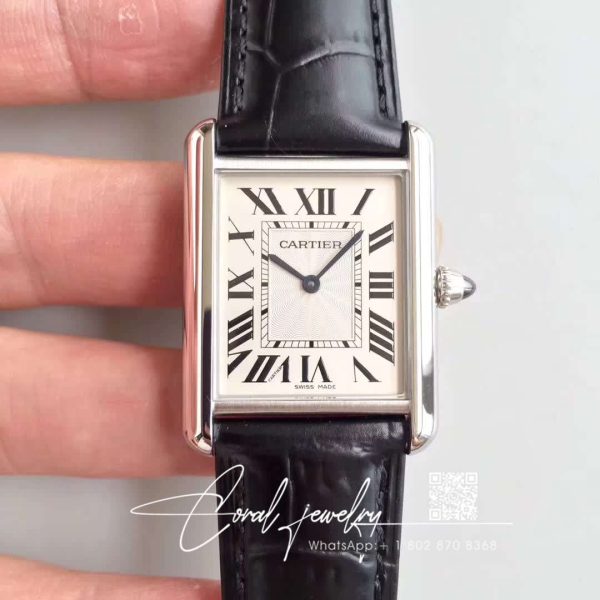 Replica Cartier Tank Wsta0028 K11 Factory Black Strap (1)