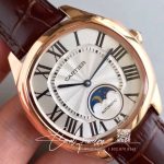 Replica Drive De Cartier Moonphase Wgnm0008 Rose Gold Silver Dial (4)