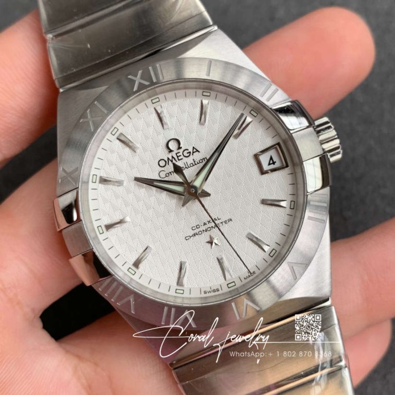 Replica Omega Constellation 123.10.38.21.02.004 Vs Factory White Dial (2)