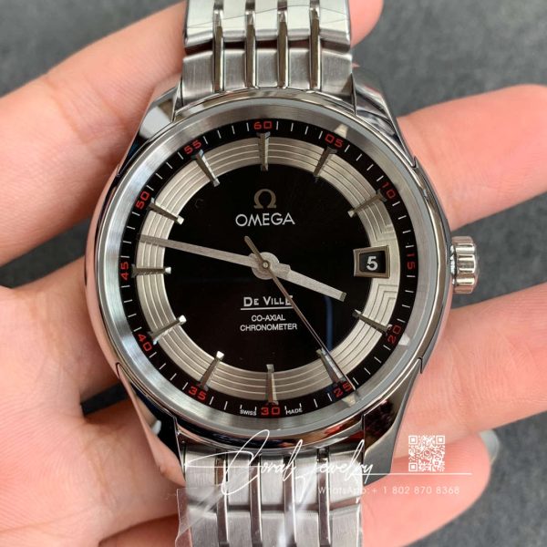 Replica omega de ville 431.30.41.21.01.001 vs factory black dial (1)