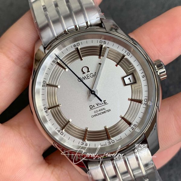 Replica omega de ville 431.30.41.21.02.001 vs factory stainless steel strap (2)