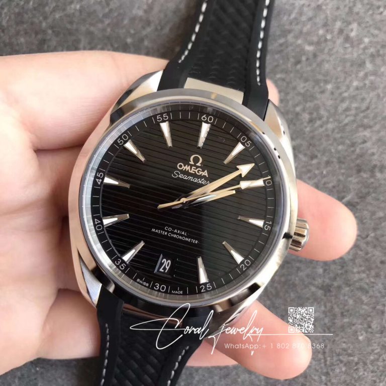 Replica Omega Seamaster 220.12.41.21.01.001 Vs Factory Black Dial Strap (2)