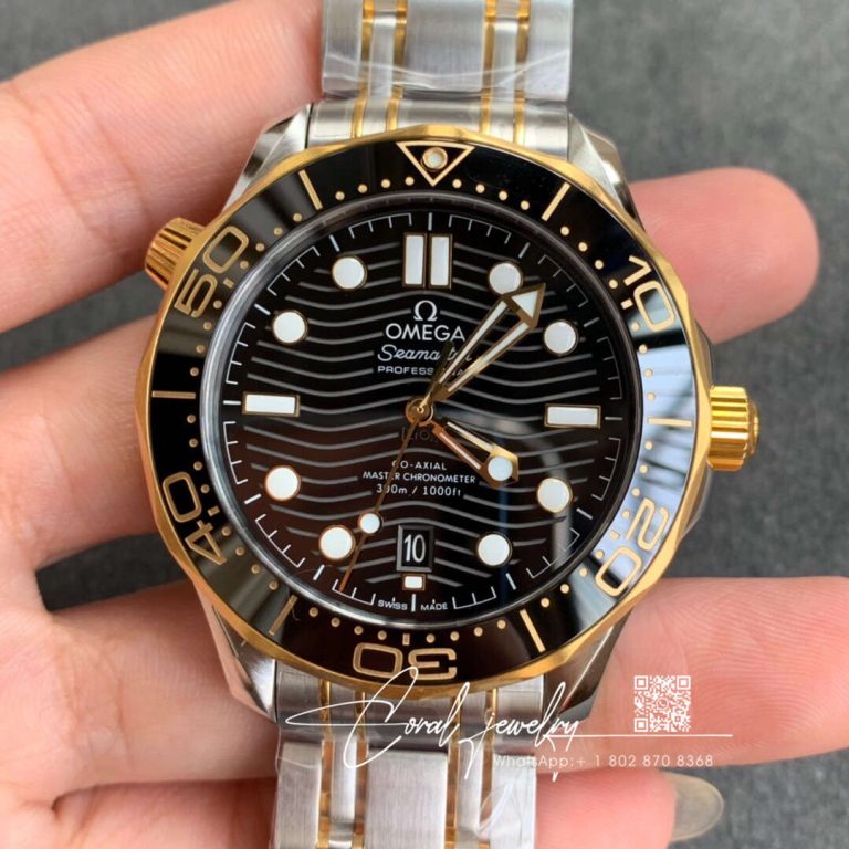 Replica Omega Seamaster Diver 300m 210.20.42.20.01.002 Vs Factory Black Dial (10)