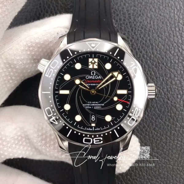 Replica omega seamaster diver 300m 210.22.42.20.01.004 or factory black ceramic bezel (1)