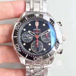 Replica Omega Seamaster Diver 300m Co Axial Chronograph 44mm 212.30.44.50.01.001 V2 Black Dial (1)