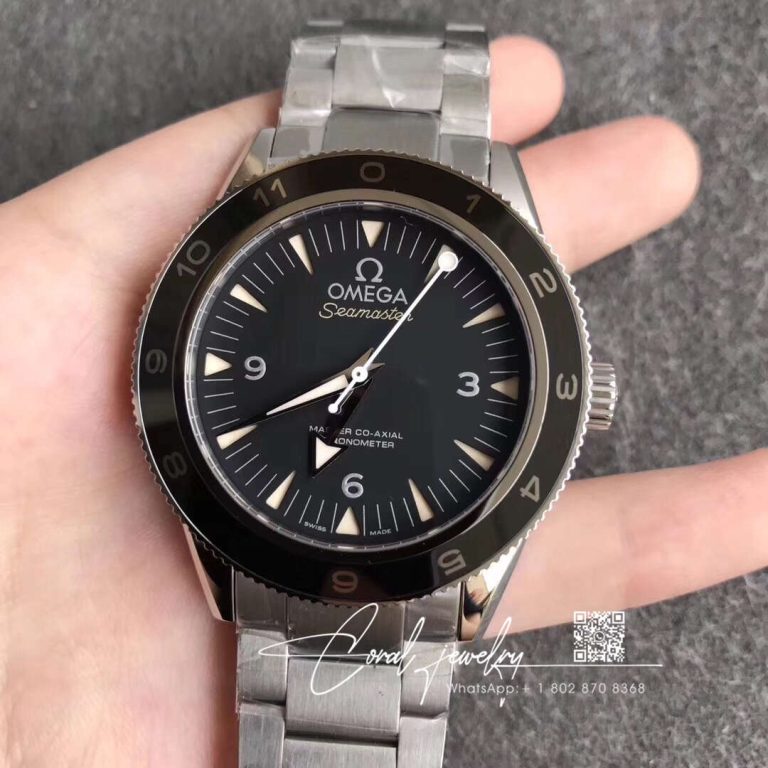 Replica Omega Seamaster Planet Ocean 233.30.41.21.01.001 Vs Factory Black Dial (1)