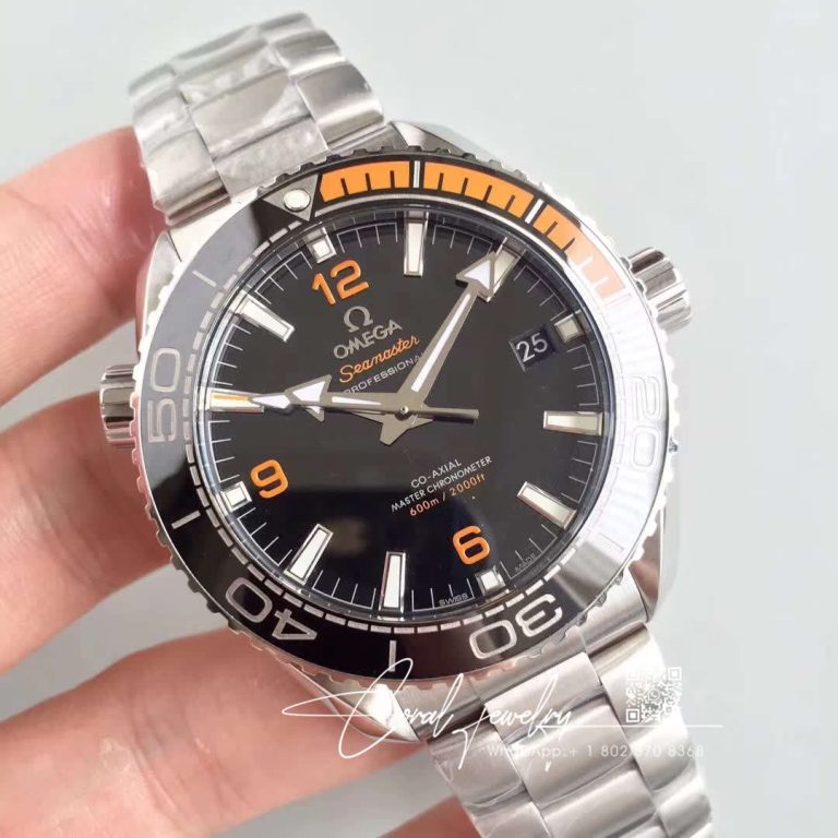 Replica Omega Seamaster Planet Ocean 600m 215.30.44.21.01.002 Om Factory V2 Black Dial (2)