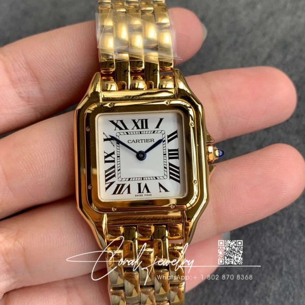 Replica Panthere De Cartier Wgpn0008 8848 Factory White Dial (1)