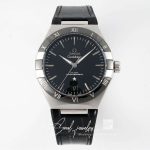 Replica Sbf Omega Constellation 131.33.41.21.01.001 Vs Factory Black Leather Strap (1)