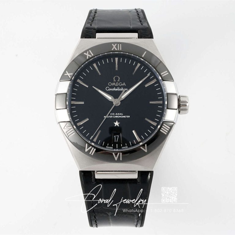 Replica Sbf Omega Constellation 131.33.41.21.01.001 Vs Factory Black Leather Strap (1)