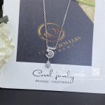 Chanel Eternal N5 Necklace 18k White Gold Diamonds J11991 Coral (7)