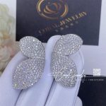 Pasquale Bruni Giardini Segreti Earrings Earrings In 18k White Gold With Diamonds Coral (5)