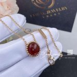 Van Cleef & Arpels Perlée Couleurs Pendant Rose Gold, Carnelian Vcarp4do00 (7)