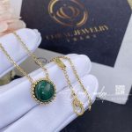 Van Cleef & Arpels Perlée Couleurs Pendant Yellow Gold, Malachite Vcarp4dm00 (4)