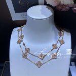 Van Cleef & Arpels Vintage Alhambra Long Necklace, 20 Motifs Rose Gold Vcarn9t000 (1)