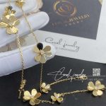 Van Cleef & Arpels Frivole Necklace, 9 Flowers Yellow Gold, Diamond Vcard31500 (13)