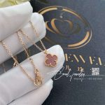 Van Cleef & Arpels Sweet Alhambra Pendant Rose Gold, Carnelian Vcarn59m00 (5)