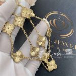 Van Cleef & Arpels Vintage Alhambra Necklace, 10 Motifs Yellow Gold Vcarp3jj00 (4)