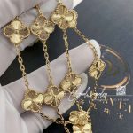 Van Cleef & Arpels Vintage Alhambra Necklace, 10 Motifs Yellow Gold Vcarp3jj00 (6)