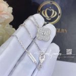 Van Cleef & Arpels Vintage Alhambra Pendant White Gold, Diamond (5)