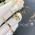 Van cleef & arpels frivole pendant, 3 flowers, mini model yellow gold, diamond vcarp2du00 (4)